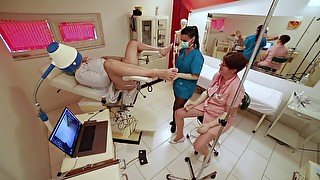 Extrem pervert clinic anal examination by two nurses Nurse Sandra and Shaiden Rogue