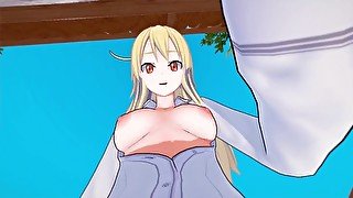 Futa Shiina Mashiro deepthroat Taker POV