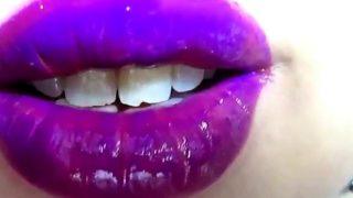 lipstick fetish - purple