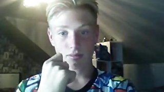 Hungarian cute boy shows his tight smooth ass on cam