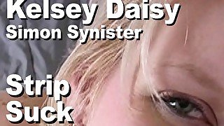 Kelsey Daisy & Simon Synister strip suck facial