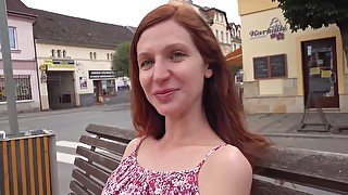 Red Haired Babe Is About To Have Sex For Money With A Man