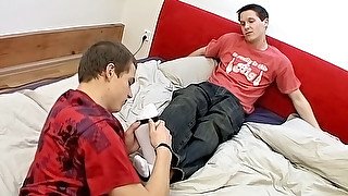 A Foot Wank Deserves A Suck - PJ Adams And Alex Page