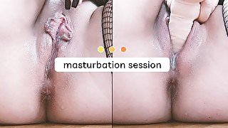 Masturbation Sessions: Dildo and Creamy Pussy