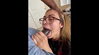 Pt.1 MUSTWATCH!🥵Sloppiest Throat Fuck W/Huge Flying CumShot💦