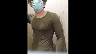 Muscular Teen With Big Cock In Bathroom