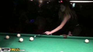 Handsome blonde Czech teenage harlot Angelina assfucking in public