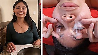 Cum in eyes after dinner date sex vlog