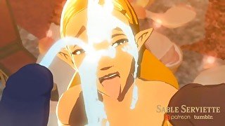 Link Makes Glow From His Cum