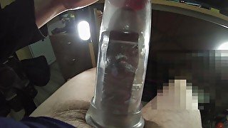 I tried using a penis pump.And I ejaculated with a onahole.ペニス増大ポンプを使用してみたよ。