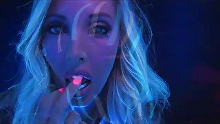 Samantha Saint super hot black light solo