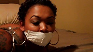 Ebony Gagged