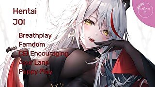 HENTAI JOI - Oyuwari treats you like her puppy! (Azur Lane, Breathplay, Strokebeats, Femdom, CEI)