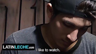 Free Premium Video Straight Latino Sucks The Uncut Dick Of A Stranger And Takes It Bareback From Behind - Teaser Video