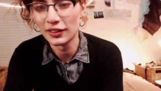 Delicious tranny nerd slut