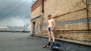 LanaTuls - Let's get NAKED on the ROOF. My first Outdoor solo video.