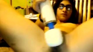 Intense orgasm with hitachi 01