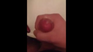 Washroom cumshot