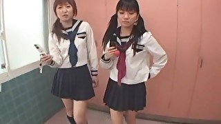 Horny Japanese chick Airi Nakashima, Hina Otsuka, Megu Shirosaki in Incredible Handjobs, Teens JAV movie