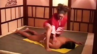 Erotic Massage by Geisha with Long Nails