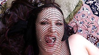 Epic butt kinky fishnet facial vintage Caroline Pierce