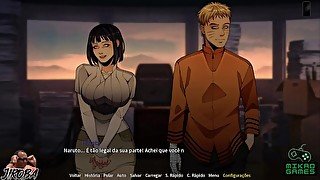 Jogo Adulto de Naruto Shinobi - Naruto e Hinata fudendo na sala do Hokage