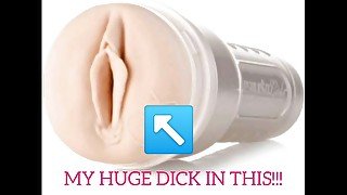 ENORMOUS BONER IN FLESHLIGHT / MASTURBATION SOLO MALE / BIG WHITE COCK 2021 / NEW FEATURED