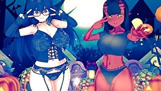 HALLOWEEN SPECIAL ANIME HENTAI SFM SPOOKY SEXY COMPILATION (Hex Maniac and Meru the Succubus)