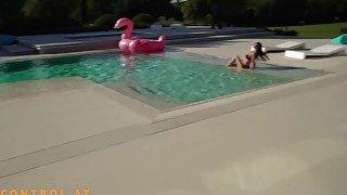 Big boobed brunette MILF Shalina Devine fucks a big POV cock outdoors after her yoga session