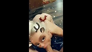 Teen Reindeer sucks Big cock!!