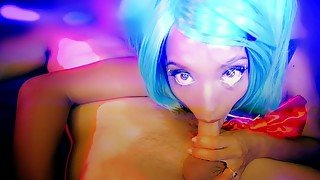 Sailor Moon Blowjob And Cum in Mouth