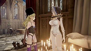 Code Vein Mia and Io Skirtless Mod Fanservice Appreciation p