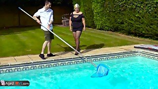 AgedLovE Lacey Starr Fucking Poolboy Hardcore