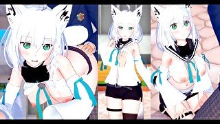 【エロゲーコイカツ！】VTuber 白上フブキ3DCG巨乳アニメ動画(バーチャルYoutuber)[Hentai Game Koikatsu! Shirakami Fubuki(Anime 3DCG