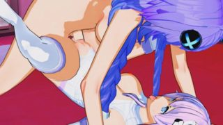 Hyperdimension Neptunia - Futanari Purple Heart Creampies Purple stepsister