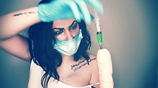 Psycho injecting inside of your int0xicated dick, anus and mouth acid and cumming while you scalding