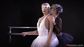 Ballet dancers take off panties to have lesbian sex - Cristal Caitlin