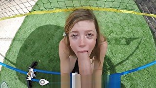 POVD BADMINTON gets athletic pussy wet - POV FUCK