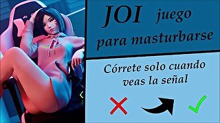 JOI hentai (interactivo) - Edges y orgasmos arruinados.