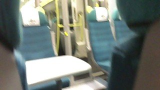 Stepsister Blowjob on train