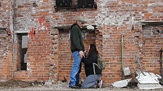 Blowjob At The Abandoned Train Station