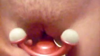 Webcam solo with a slender blonde fucking her vag with a massager