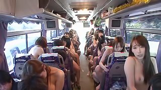 Japanese sluts on a bus riding the cocks of random strangers