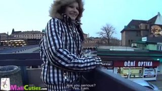 Incredible teenager in real hard fuck video in public