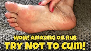 OIL ON FEET - SEXY FOOT FETISH RUB - Dianas_feet