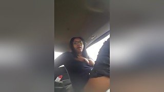 Ebony Coed Babe Car Twerk