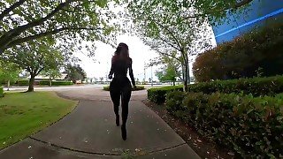 Latex doll wandering in the rain P1