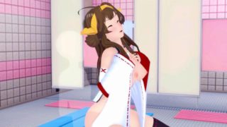 Kongou KanColle shower room 3d hentai