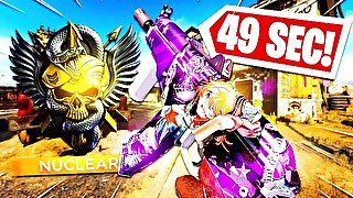 INSANE 49 SECOND NUCLEAR w/ AK-74u in BLACK OPS COLD WAR! (Cold War Fast Nuclear)