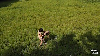 Outdoor passionate sex with drone footage - Amateur couple WeLiveToFuck